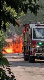 Garbage Truck Fire